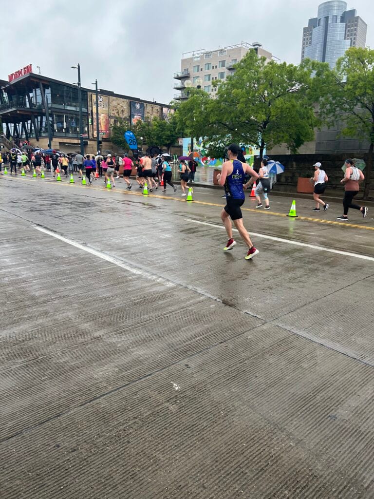 Coming to the finish 